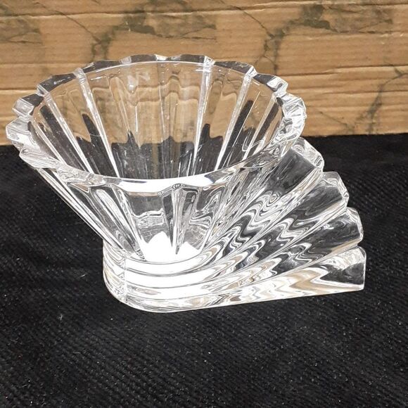 Vintage Rosenthal Studio-Linie 24% Lead Crystal Candy Nut Dish Art Deco Fan. - Picture 1 of 7